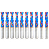Amana Tool 46172-K-10, 10-Pack CNC SC Spektra Extreme Tool Life Coated Compression Spiral 3/8 D x 1-1/4 CH x 3/8 SHK x 3 Inch Long 2 Flute Router Bits
