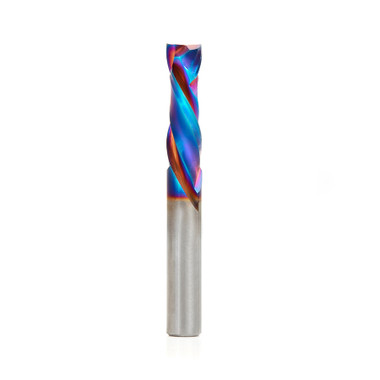 Amana Tool 46172-K CNC SC Spektra Extreme Tool Life Coated Compression Spiral 3/8 D x 1-1/4 CH x 3/8 SHK x 3 Inch Long 2 Flute Router Bit