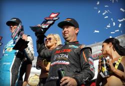 Jeremy McGrath finishing third in the Pro2 season opener