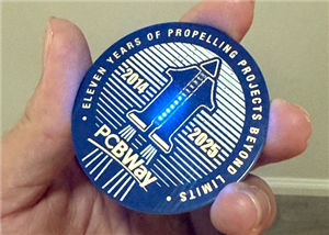 PCBWay 11th anniversary badge project